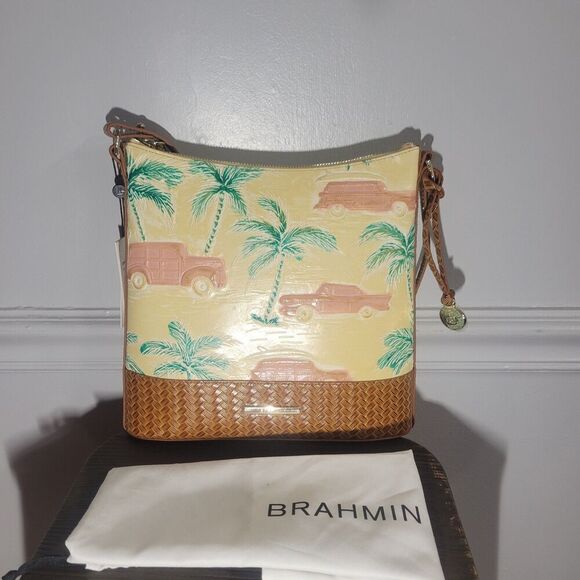 Brahmin Handbag - Katie Crossbody - Honey Brown Copa Cabana - Picture 1 of 7